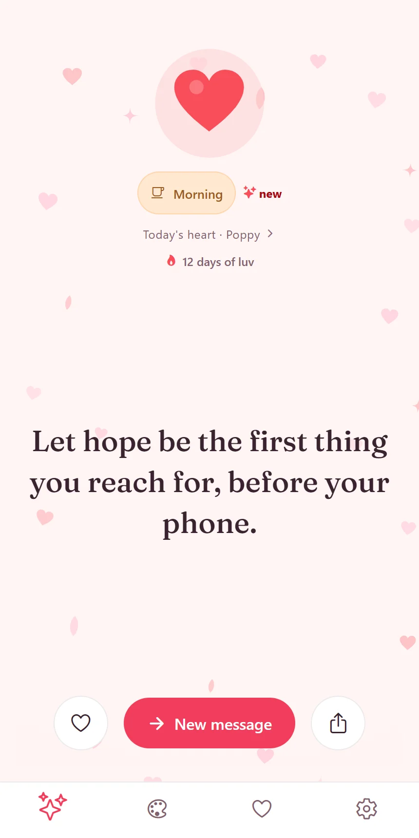 Today's message, and today's heart