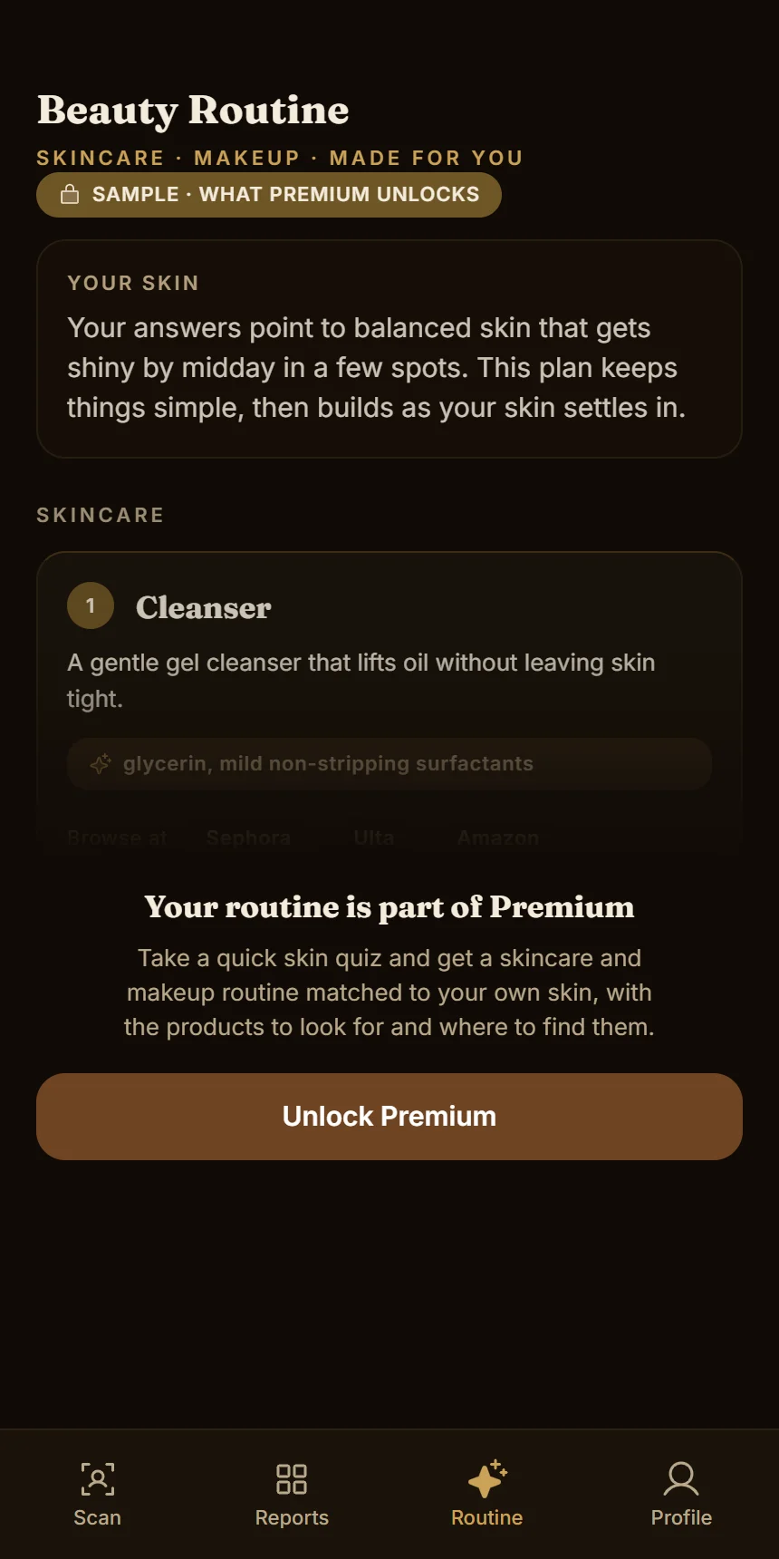 The routine, matched to your skin