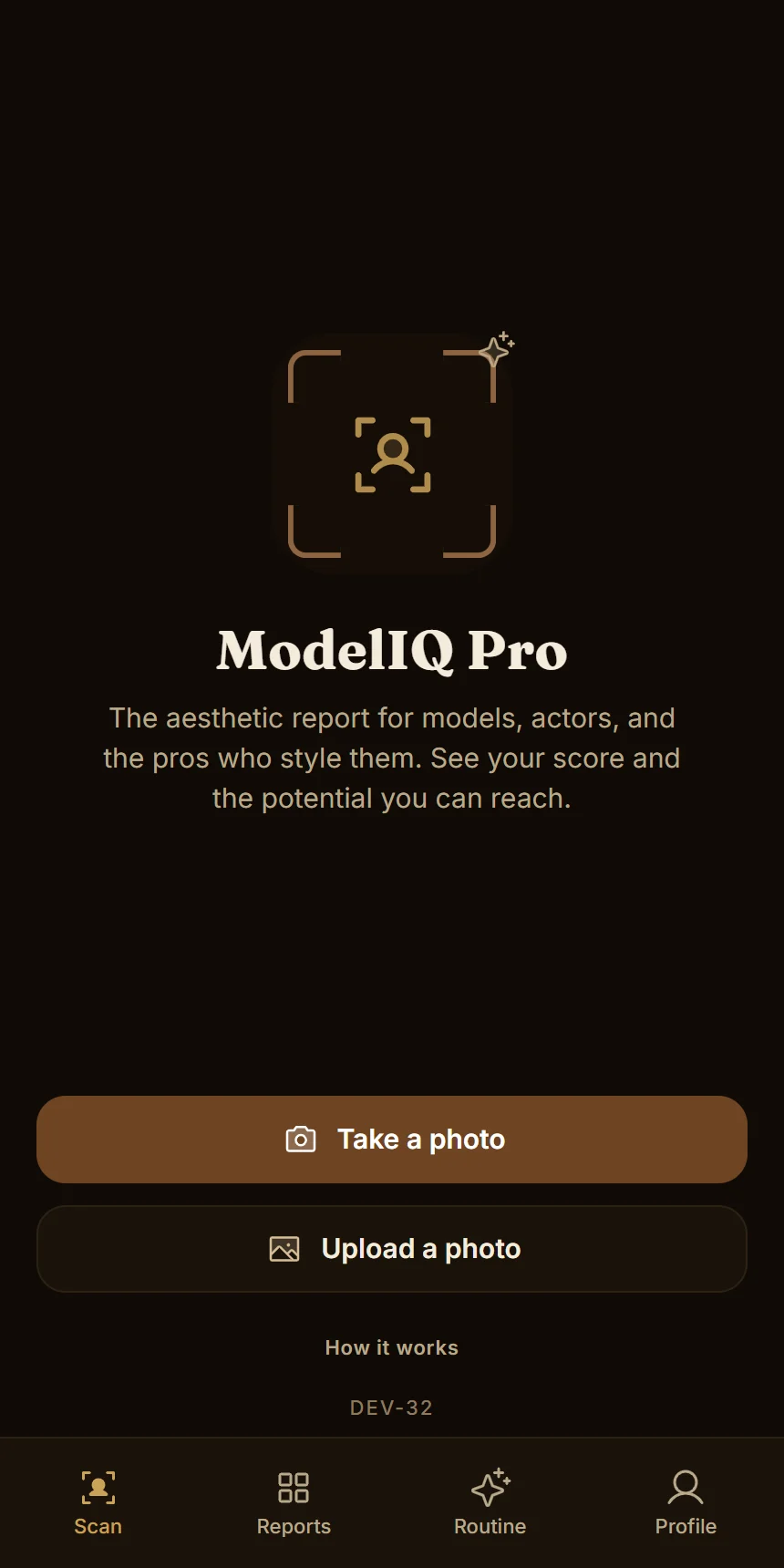 Take a photo, or upload one